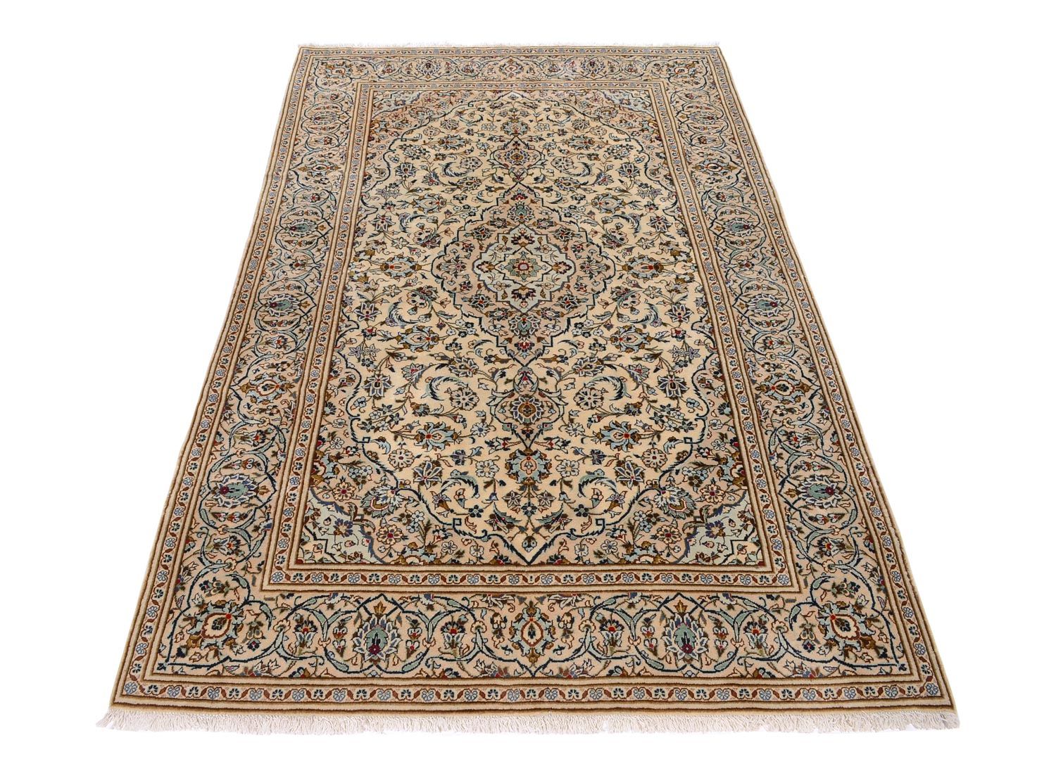 Persisk tæppe - Keshan - 314 x 192 cm - beige