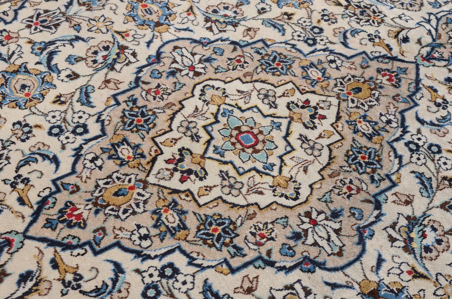 Persisk tæppe - Keshan - 300 x 198 cm - beige