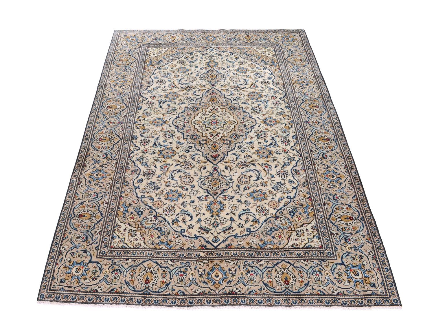 Persisk tæppe - Keshan - 300 x 198 cm - beige