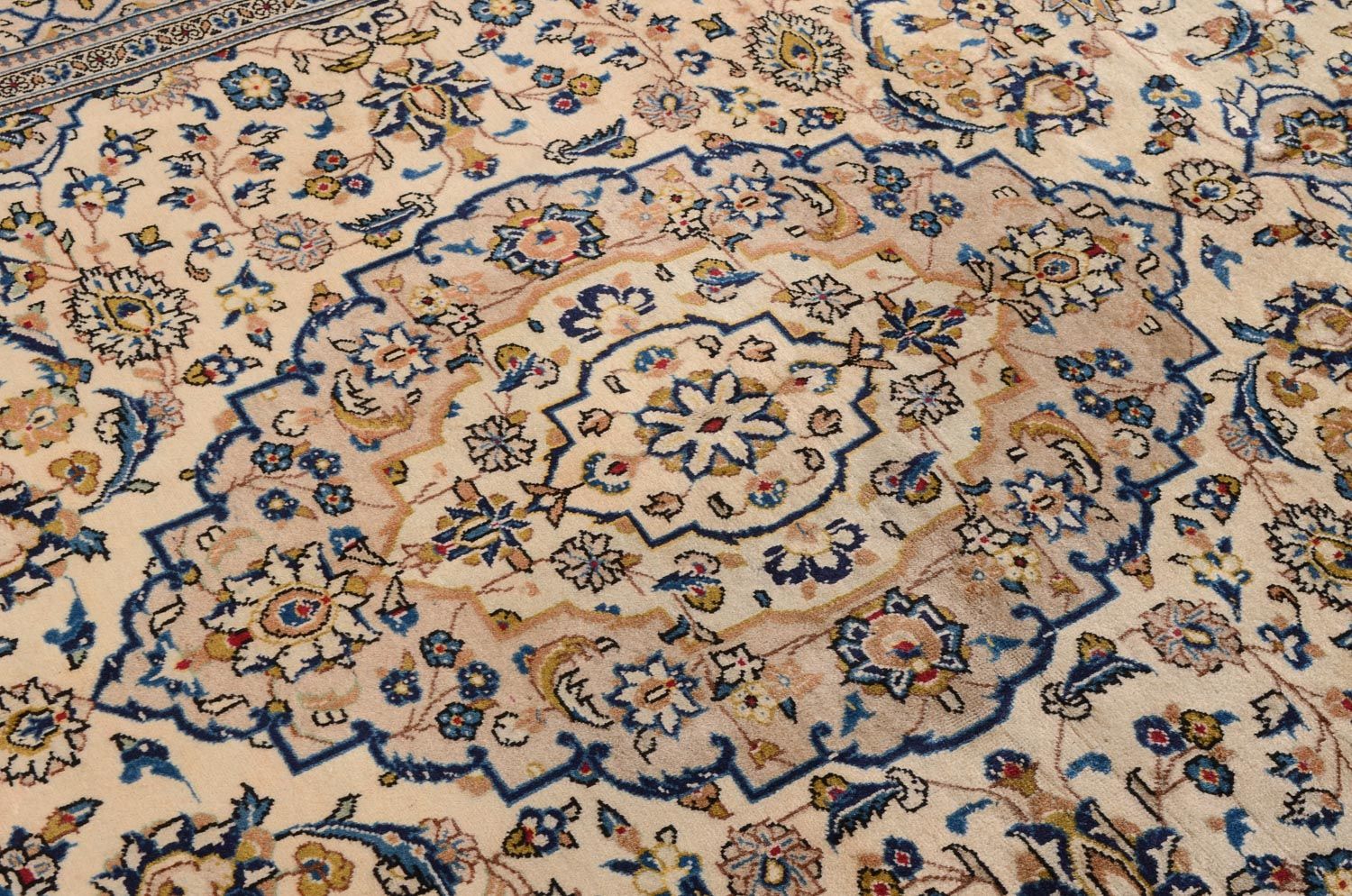 Persisk tæppe - Keshan - 305 x 198 cm - beige