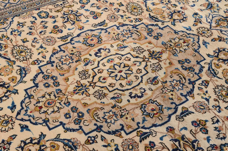 Persisk tæppe - Keshan - 305 x 198 cm - beige