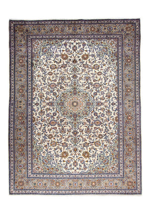 Persisk tæppe - Keshan - 398 x 300 cm - beige