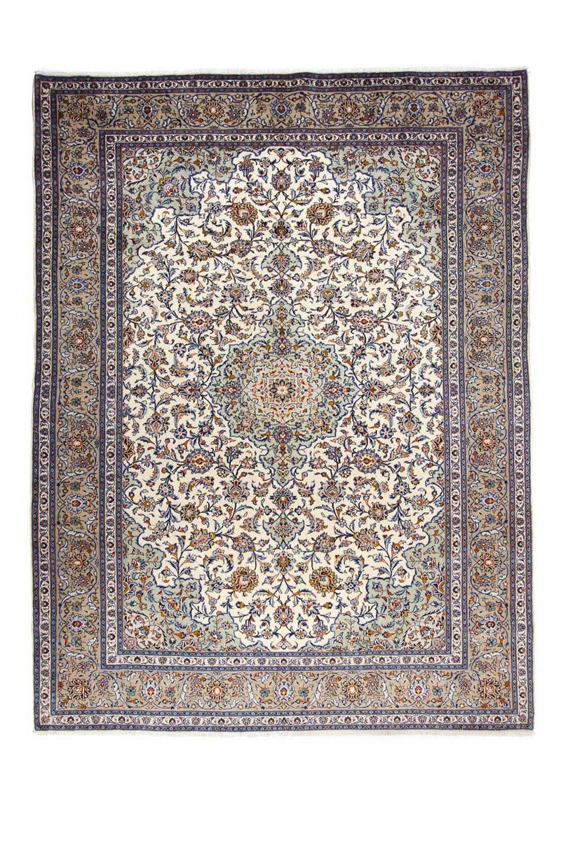 Persisk tæppe - Keshan - 398 x 300 cm - beige