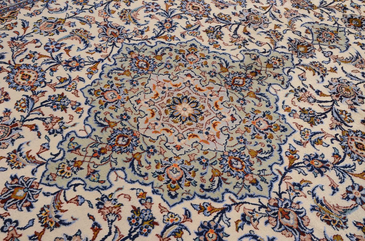 Persisk tæppe - Keshan - 398 x 300 cm - beige