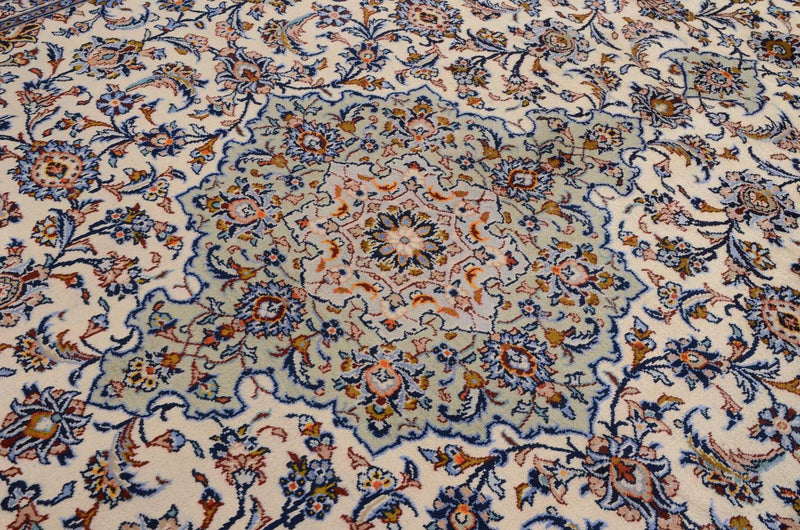 Persisk tæppe - Keshan - 398 x 300 cm - beige
