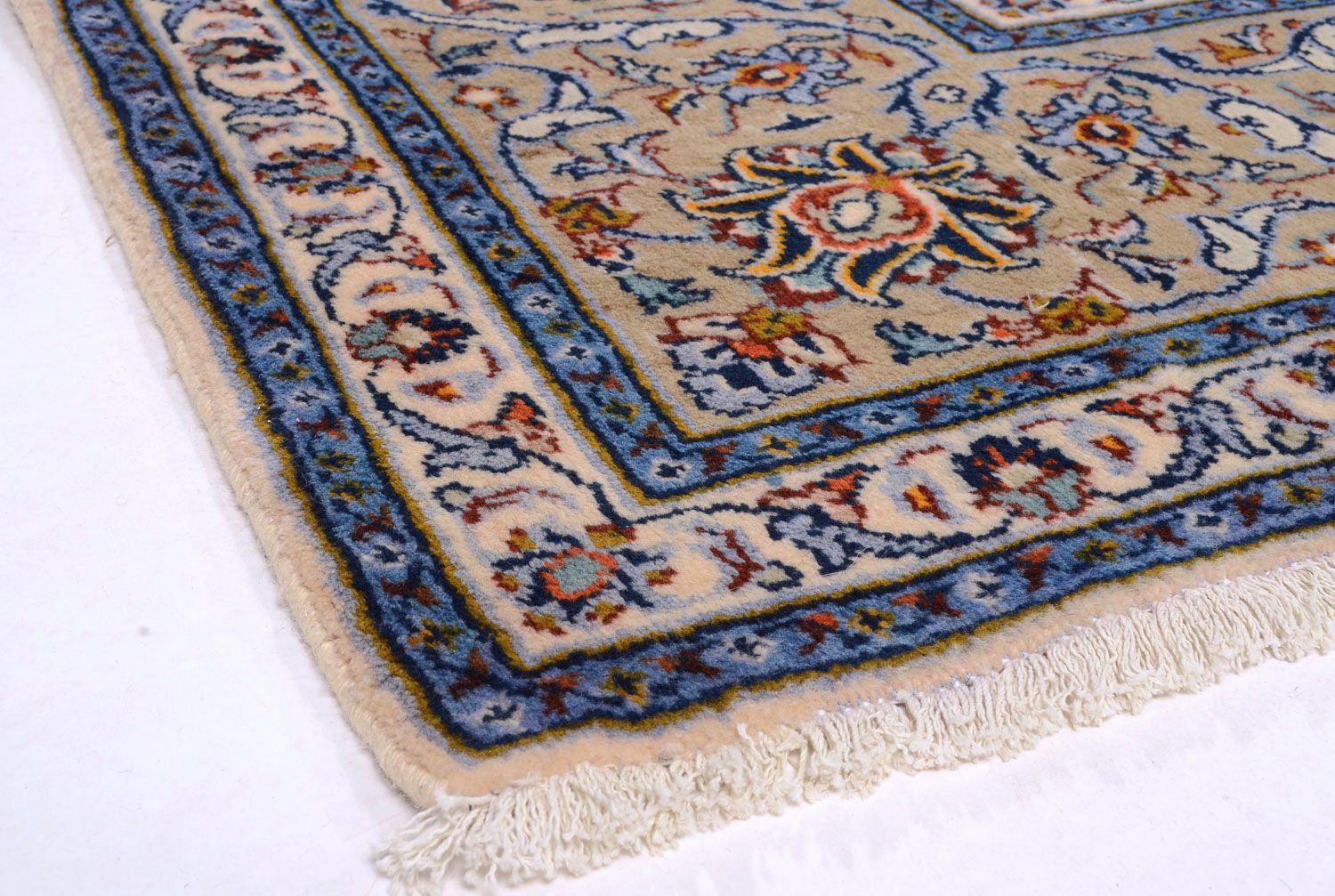 Persisk tæppe - Keshan - 398 x 300 cm - beige