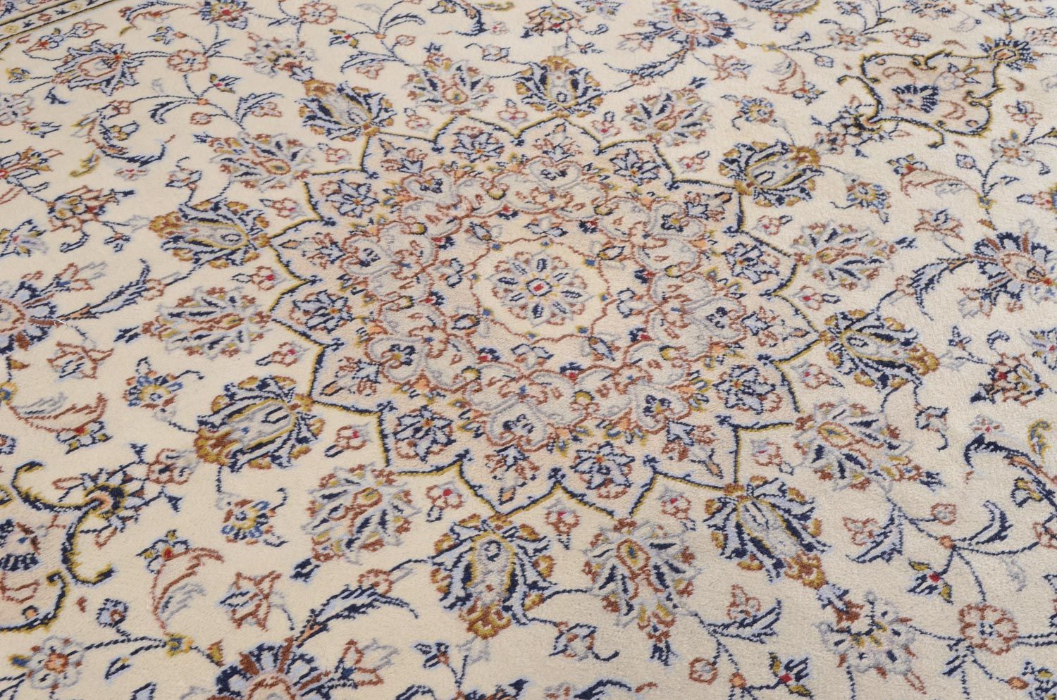Persisk tæppe - Keshan - 344 x 250 cm - beige