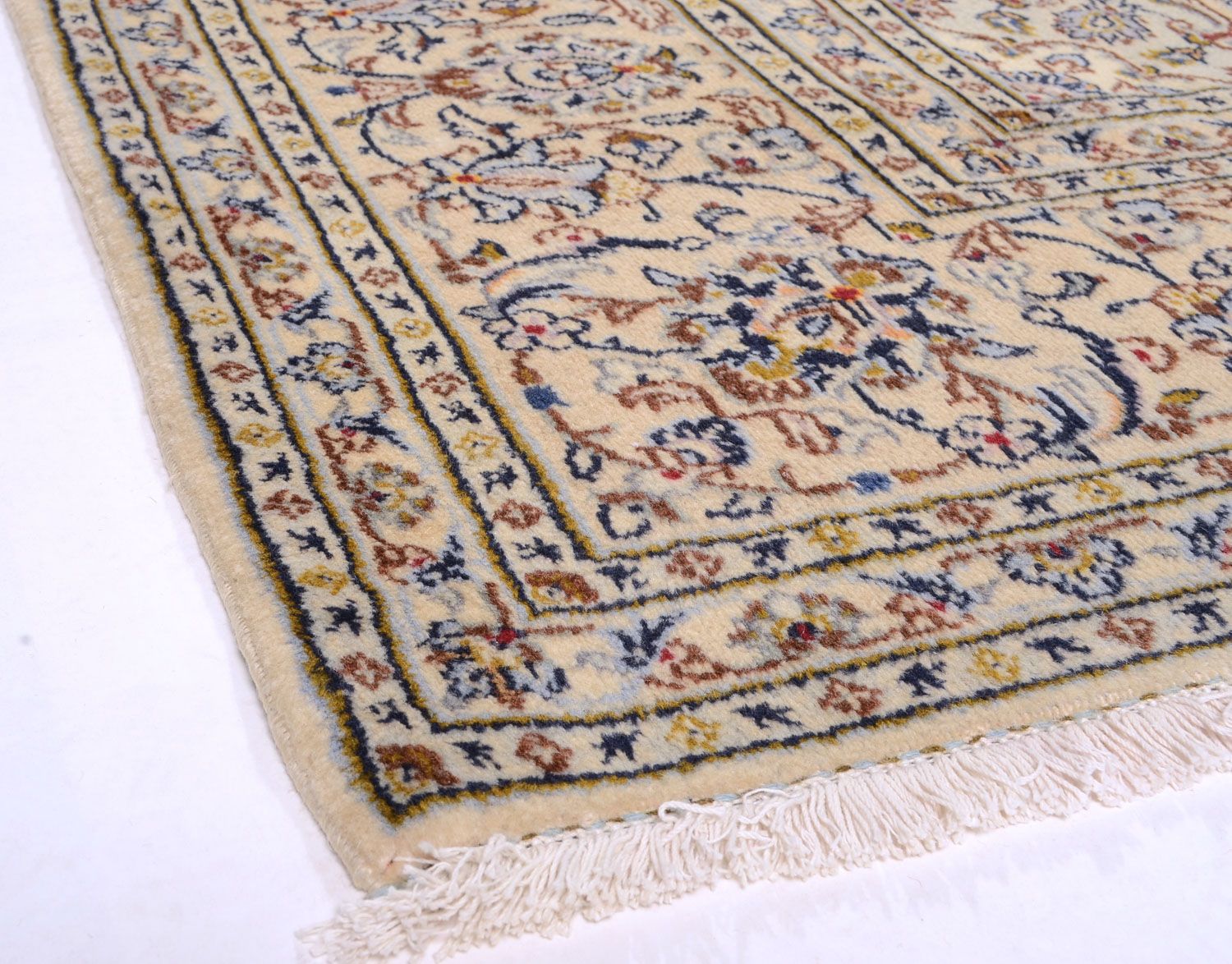 Persisk tæppe - Keshan - 344 x 250 cm - beige