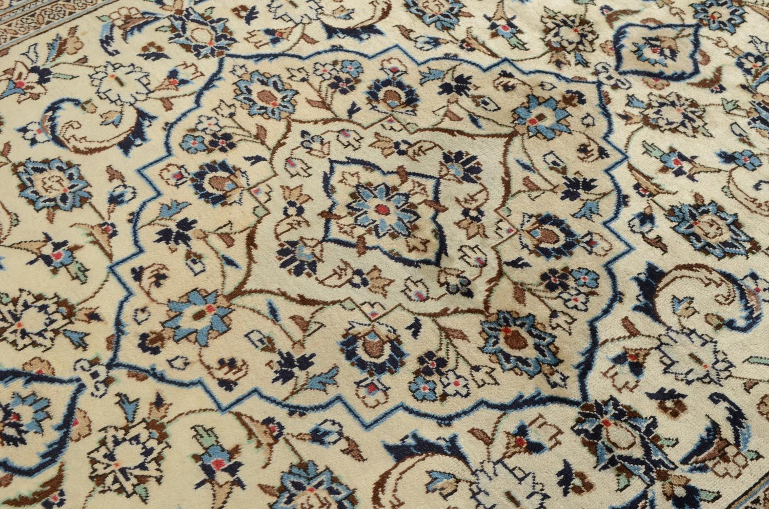 Persisk tæppe - Keshan - 302 x 194 cm - beige