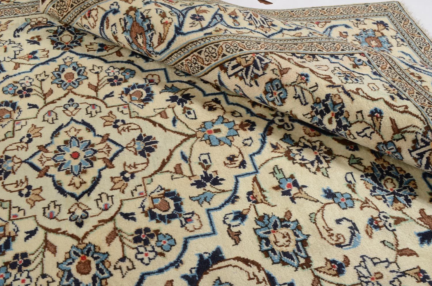 Persisk tæppe - Keshan - 302 x 194 cm - beige