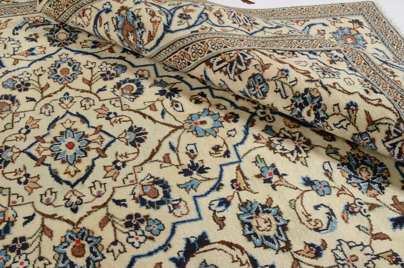 Persisk tæppe - Keshan - 302 x 194 cm - beige
