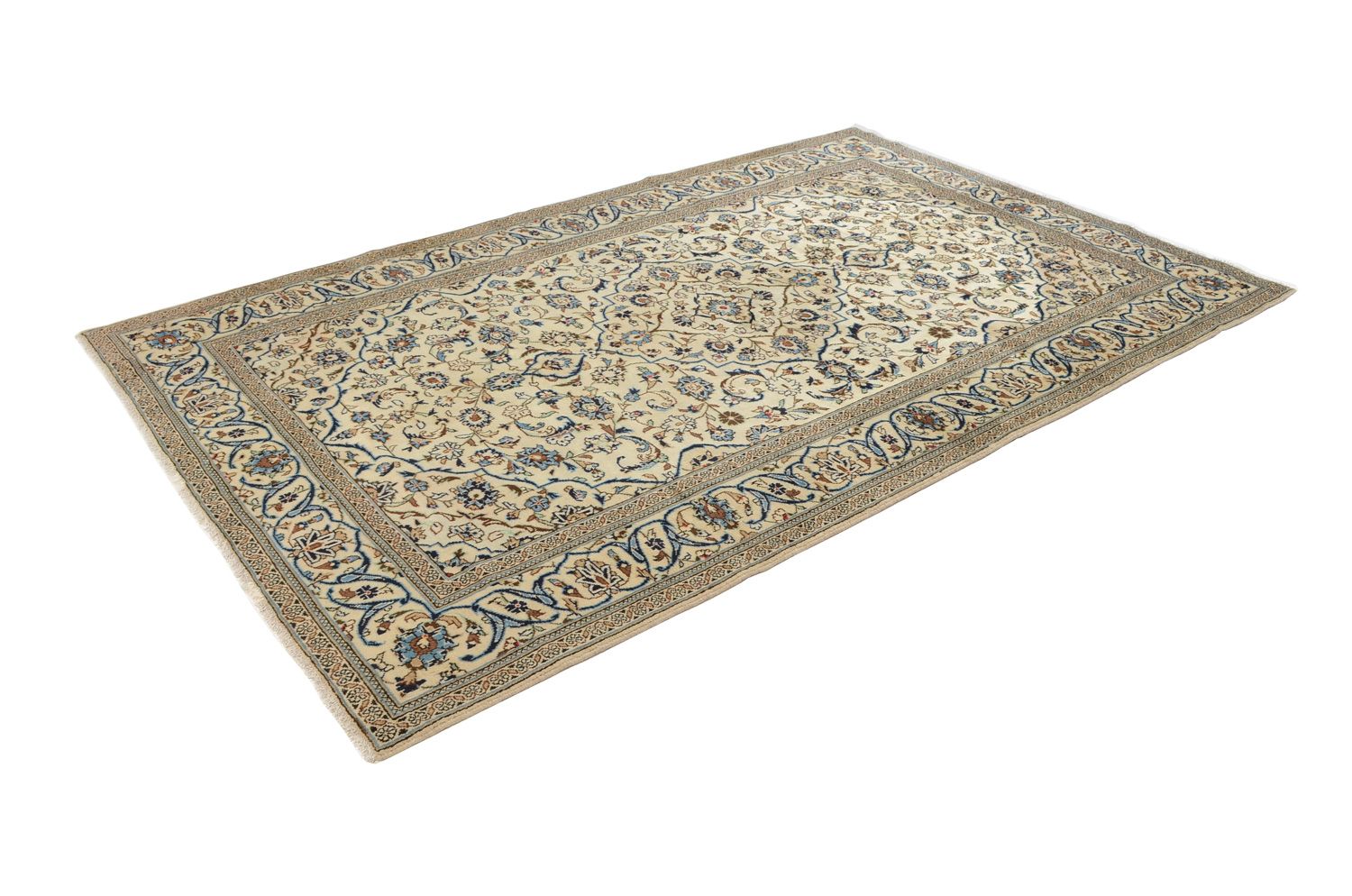 Persisk tæppe - Keshan - 302 x 194 cm - beige