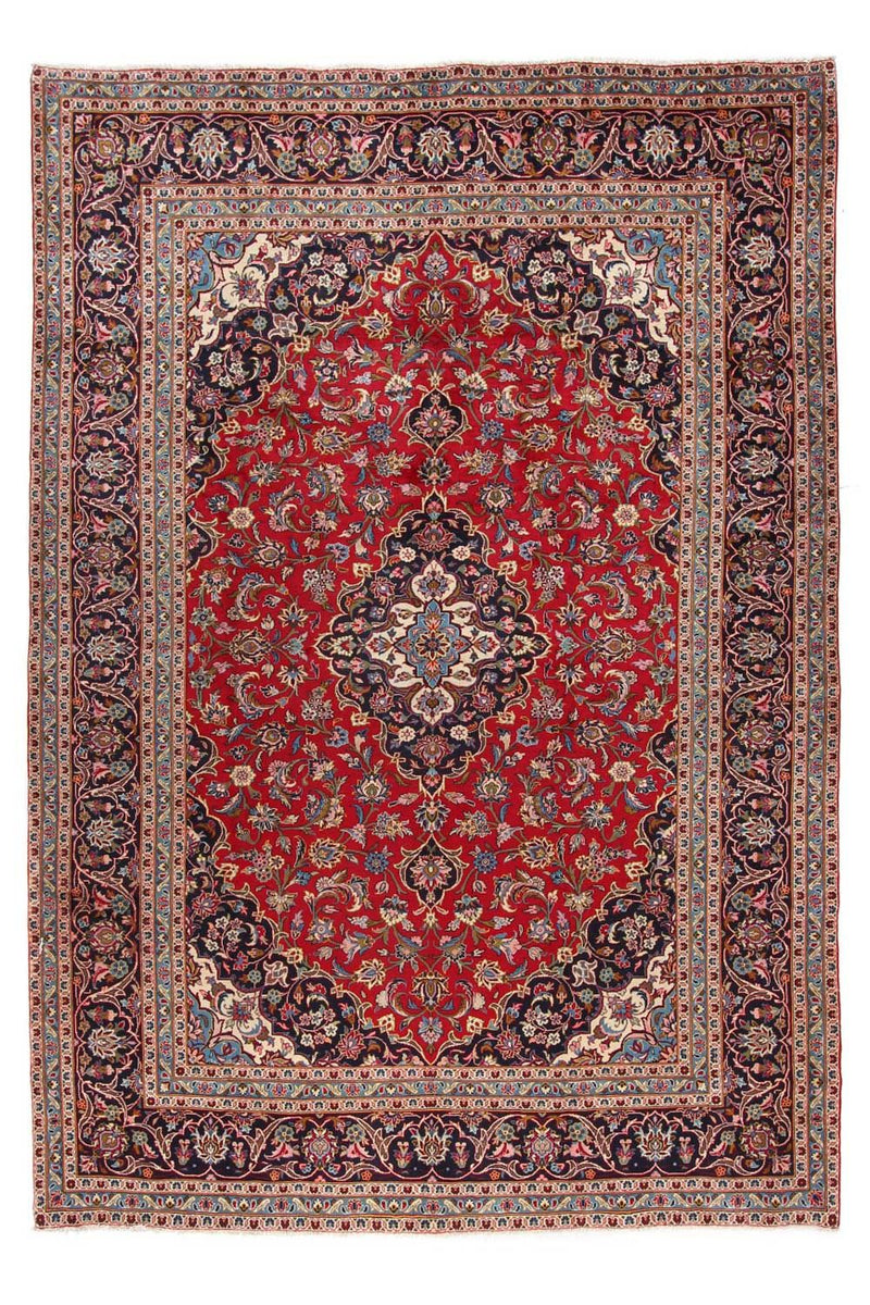 Persisk tæppe - Keshan - 352 x 245 cm - rød