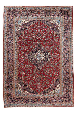 Persisk tæppe - Keshan - 357 x 246 cm - rød