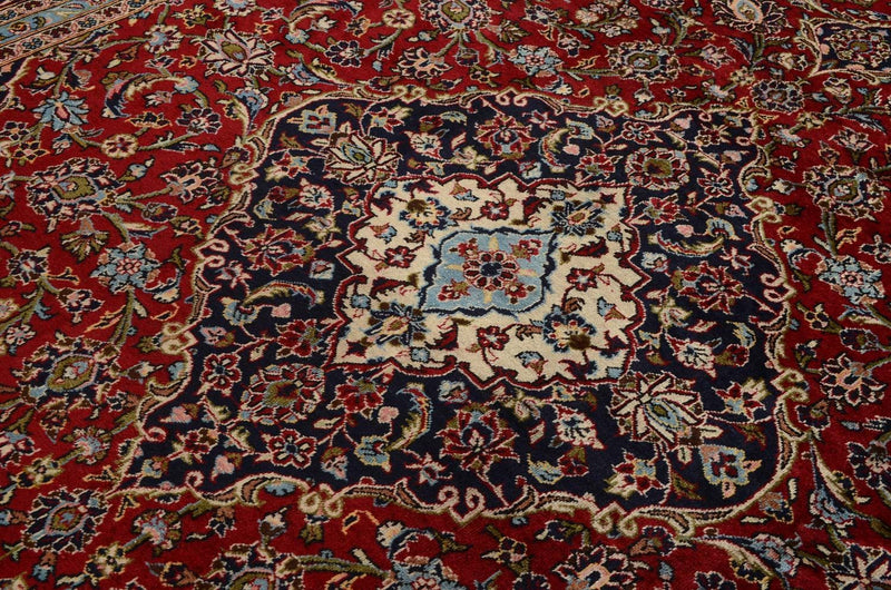 Persisk tæppe - Keshan - 357 x 246 cm - rød