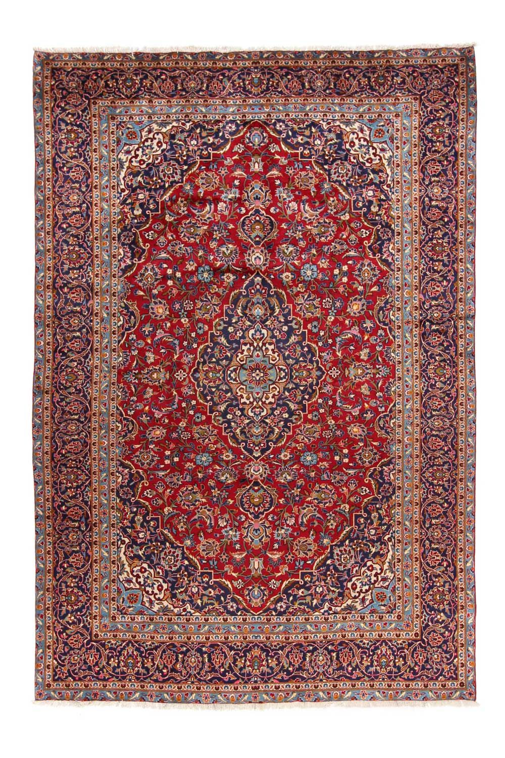 Persisk tæppe - Keshan - 358 x 240 cm - rød