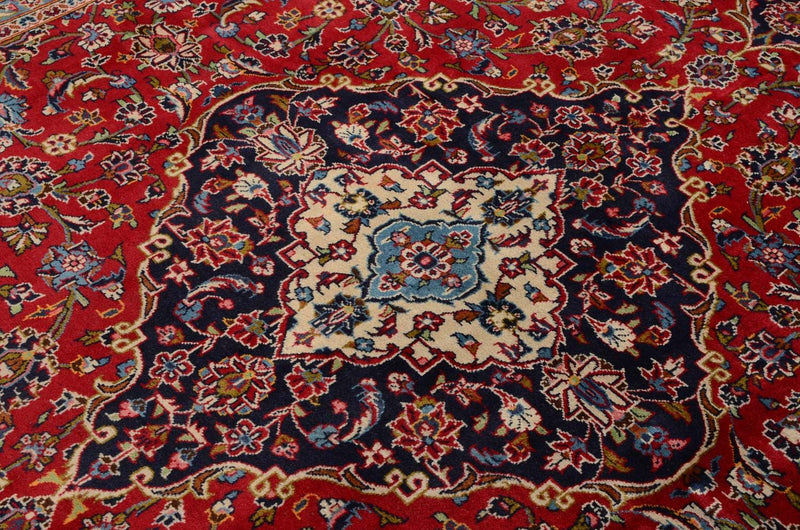 Persisk tæppe - Keshan - 345 x 237 cm - rød