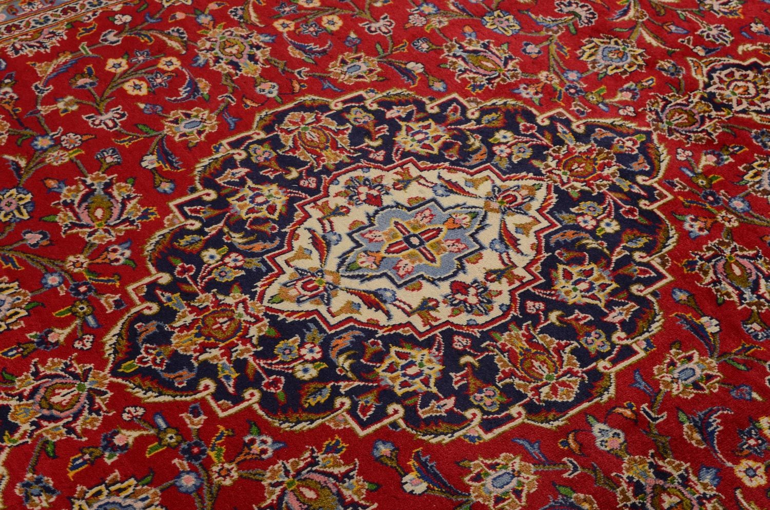 Persisk tæppe - Keshan - 359 x 242 cm - rød