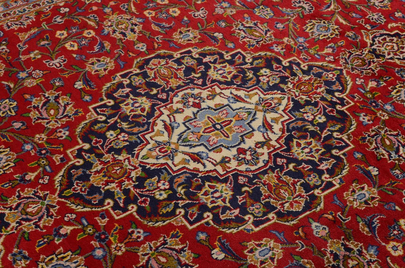 Persisk tæppe - Keshan - 359 x 242 cm - rød