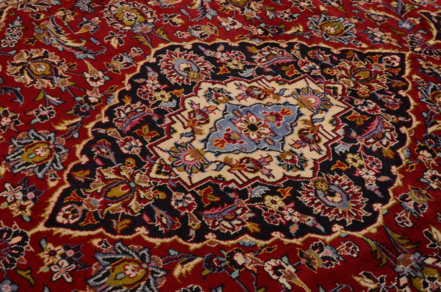 Persisk tæppe - Keshan - 342 x 251 cm - rød