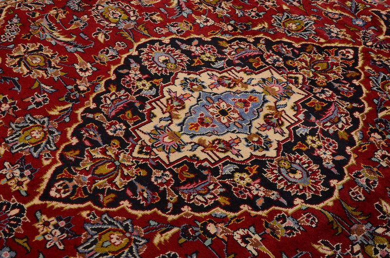 Persisk tæppe - Keshan - 342 x 251 cm - rød