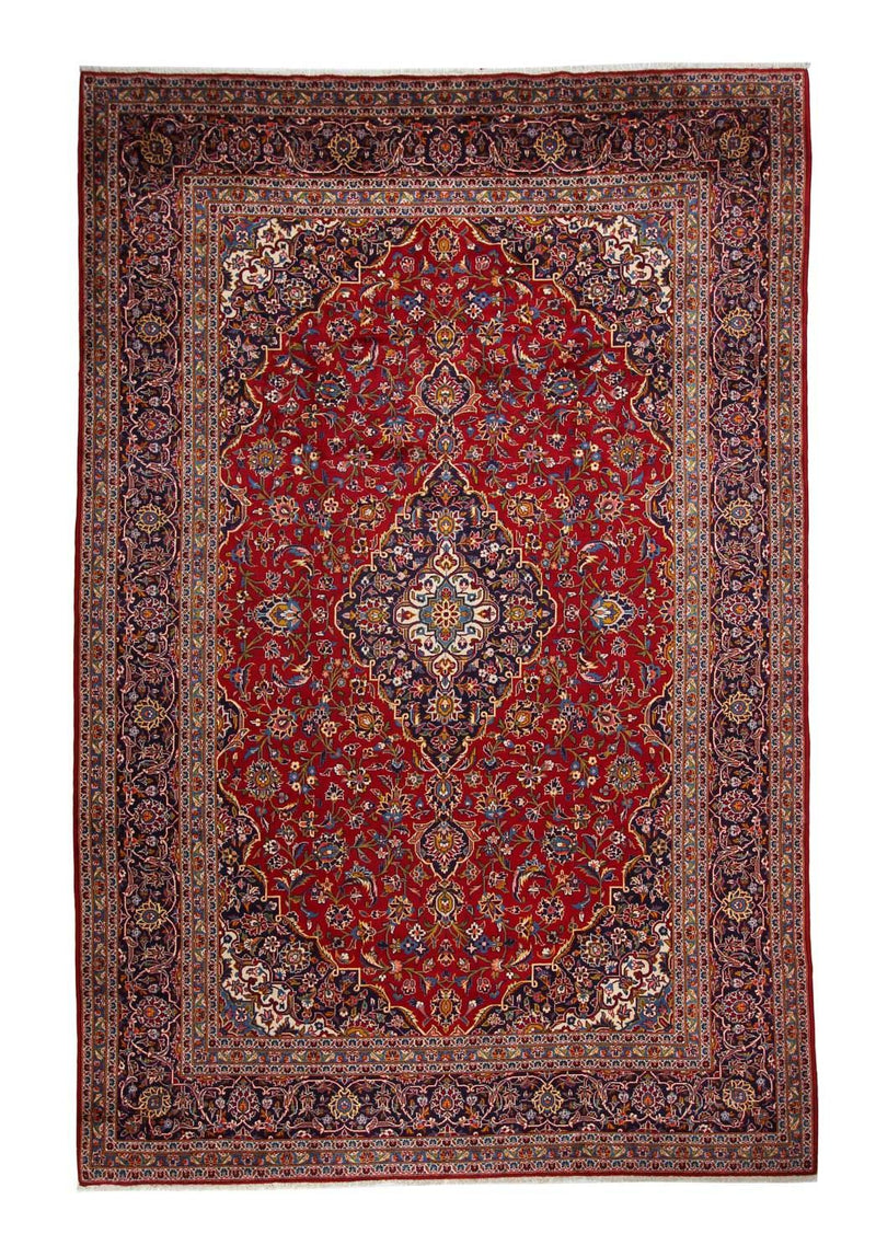 Persisk tæppe - Keshan - 378 x 253 cm - rød