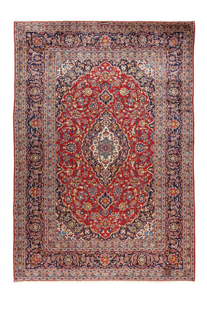 Persisk tæppe - Keshan - 350 x 240 cm - rød