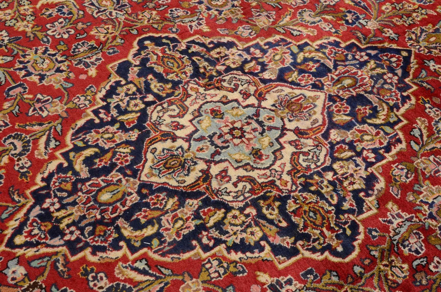 Persisk tæppe - Keshan - 374 x 251 cm - rød