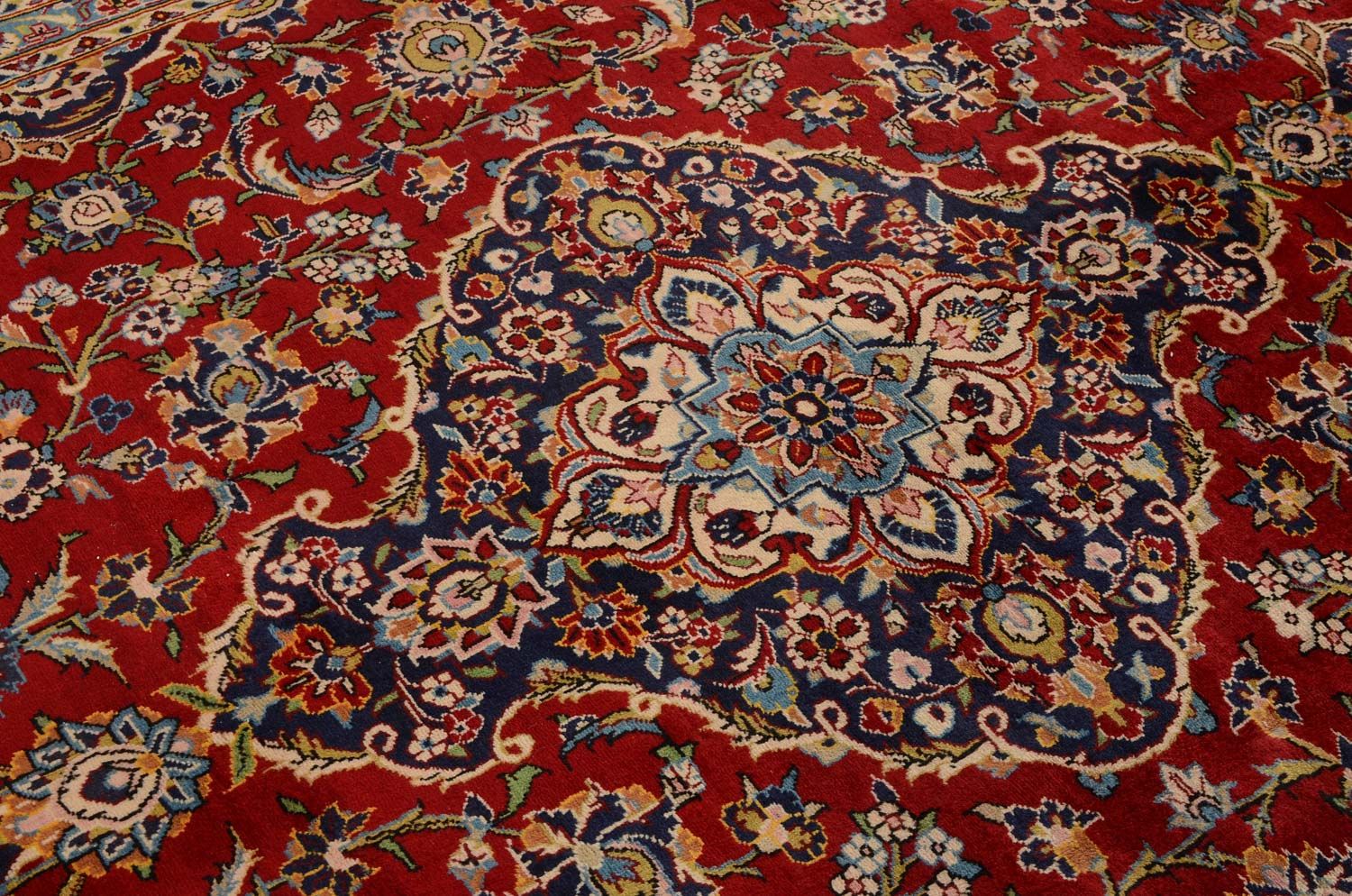 Persisk tæppe - Keshan - 349 x 239 cm - rød