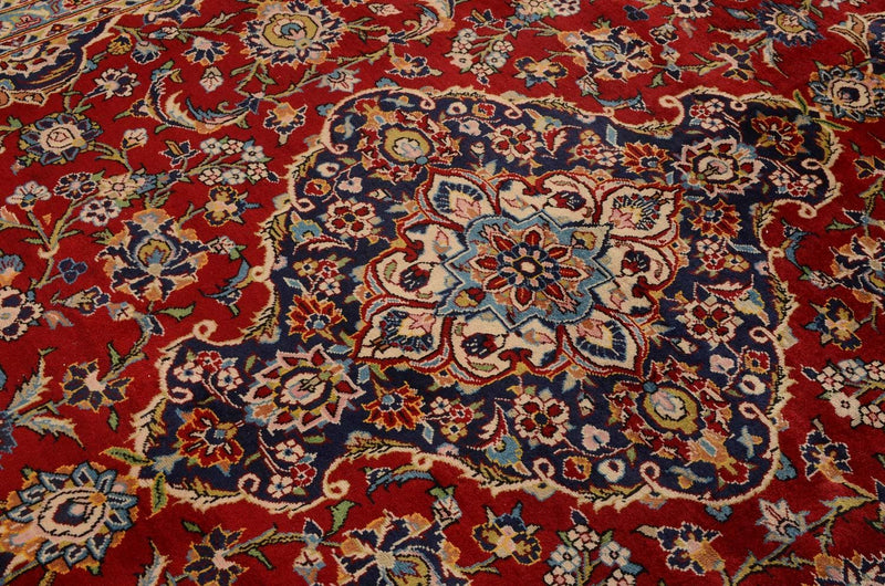 Persisk tæppe - Keshan - 349 x 239 cm - rød