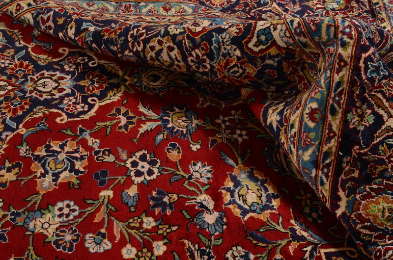 Persisk tæppe - Keshan - 349 x 239 cm - rød