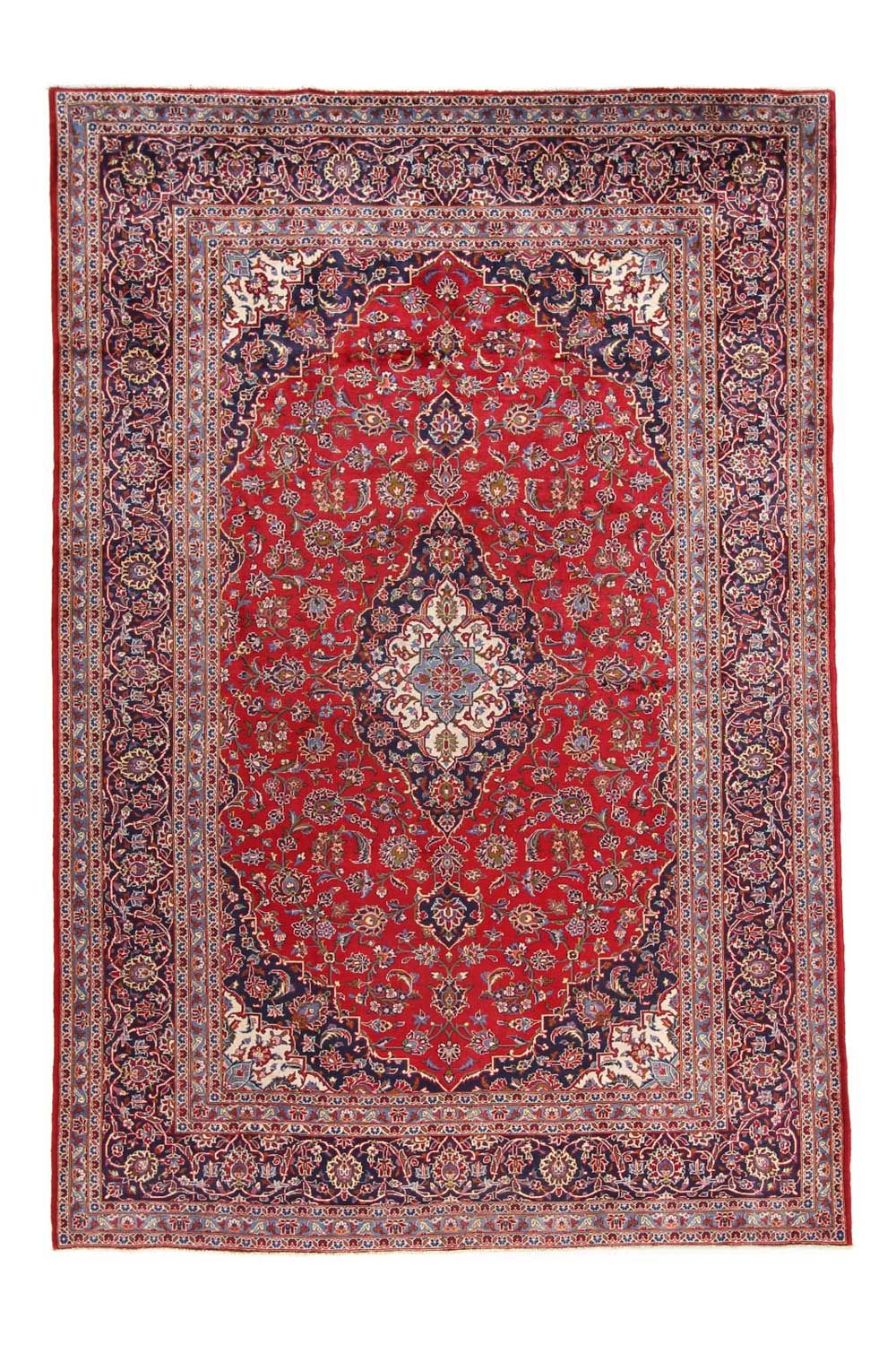 Persisk tæppe - Keshan - 349 x 239 cm - rød