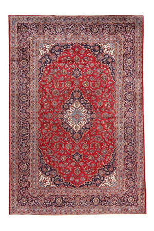 Persisk tæppe - Keshan - 349 x 239 cm - rød