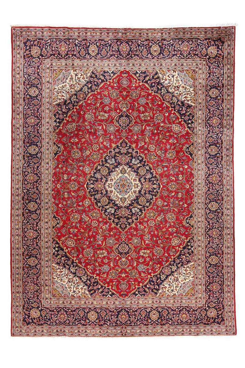 Persisk tæppe - Keshan - 345 x 254 cm - rød
