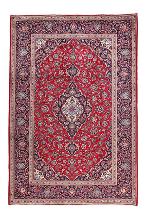 Persisk tæppe - Keshan - 351 x 239 cm - rød