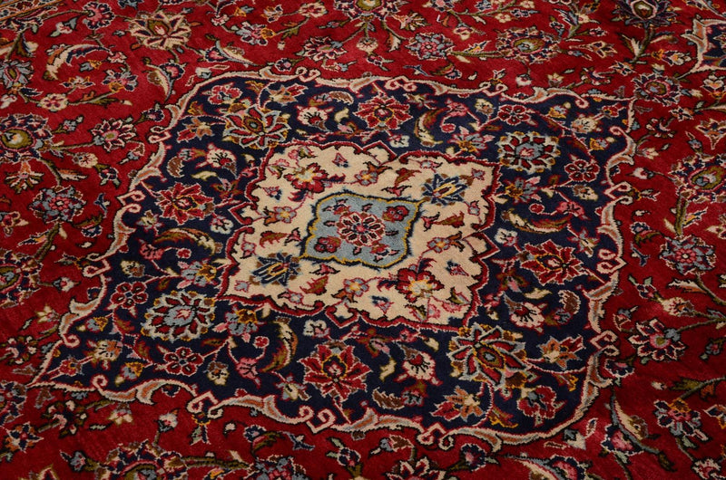 Persisk tæppe - Keshan - 363 x 247 cm - rød
