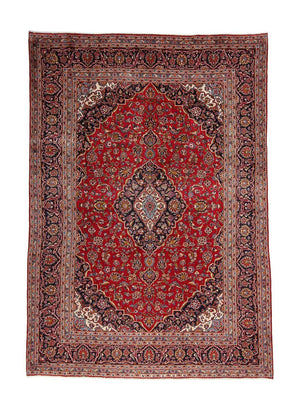 Persisk tæppe - Keshan - 342 x 246 cm - rød