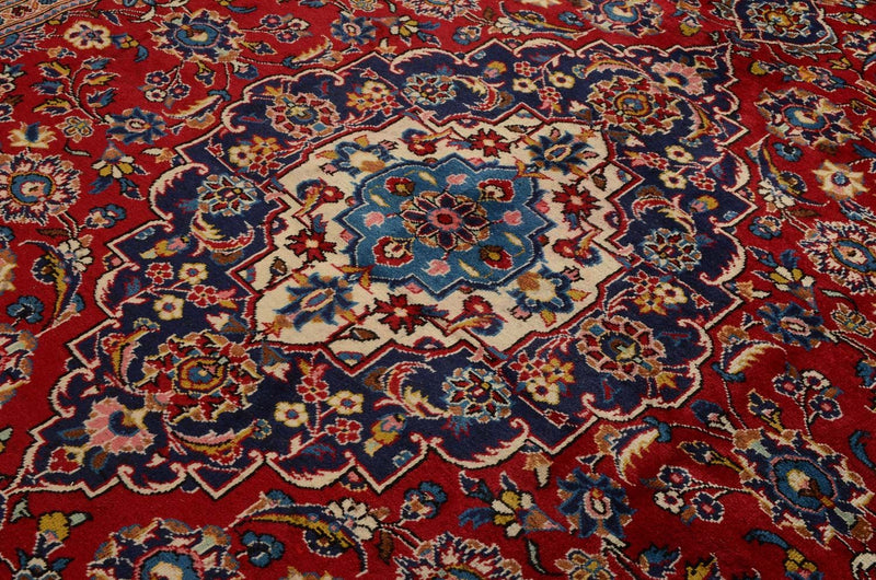 Persisk tæppe - Keshan - 328 x 237 cm - rød