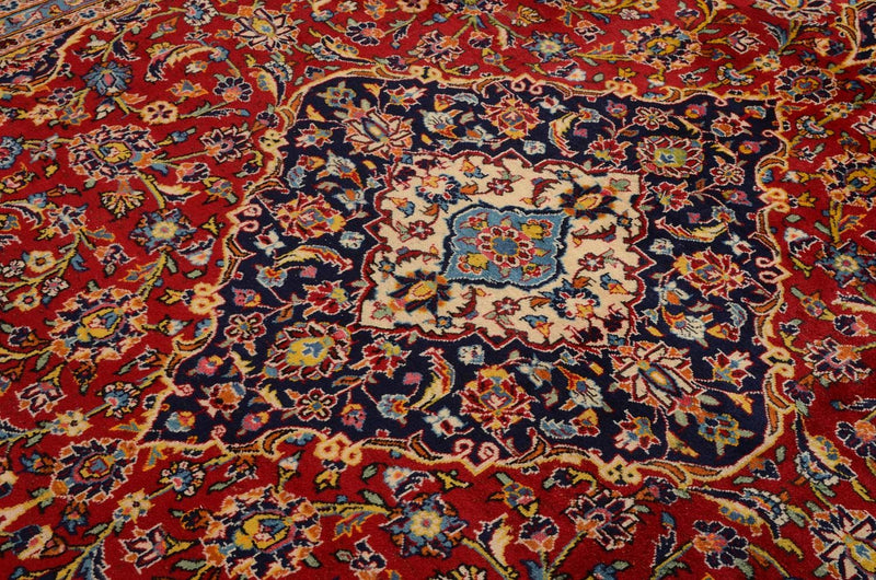 Persisk tæppe - Keshan - 358 x 246 cm - rød