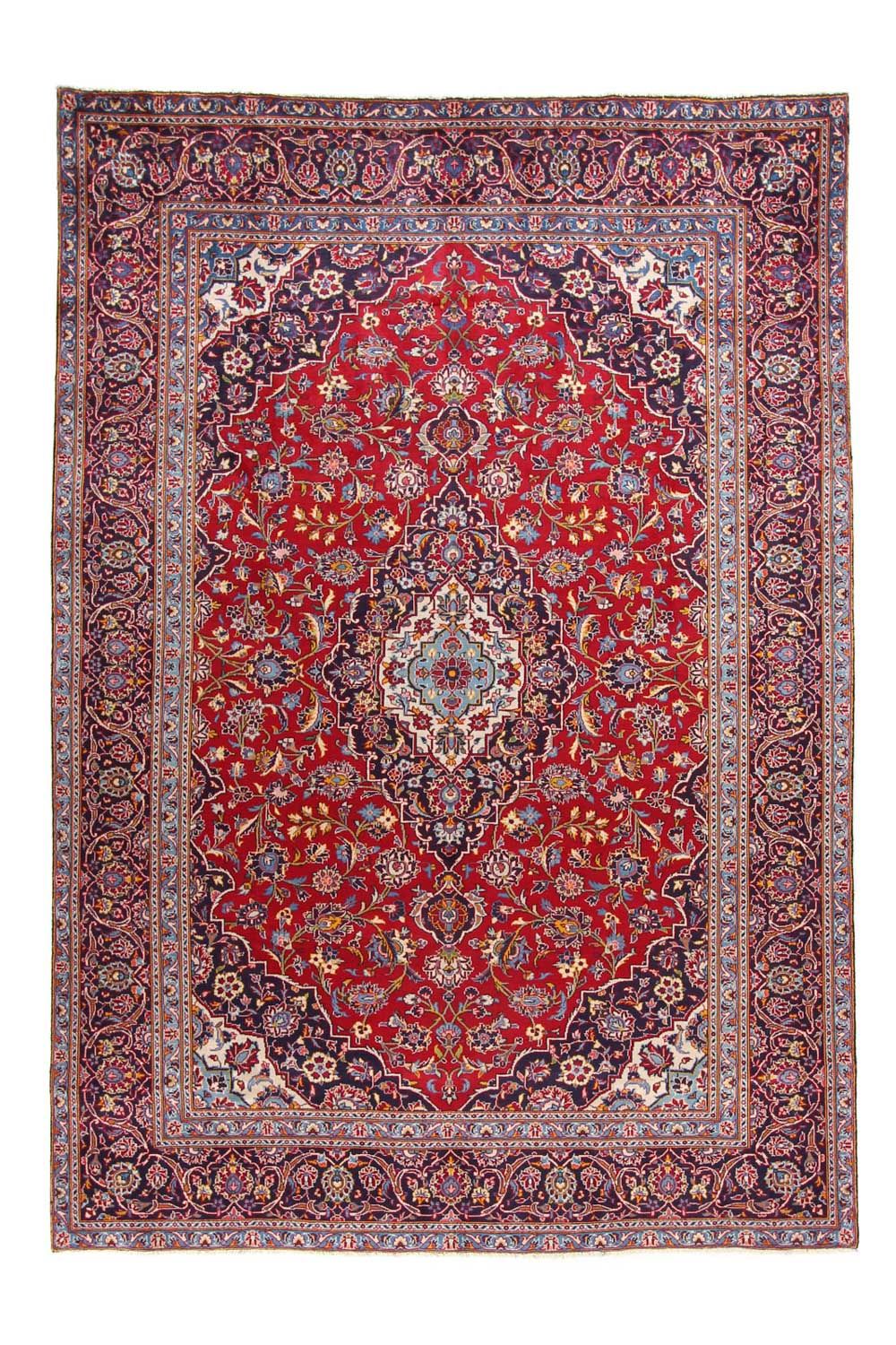 Persisk tæppe - Keshan - 332 x 231 cm - rød