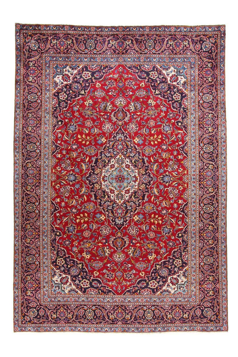 Persisk tæppe - Keshan - 332 x 231 cm - rød