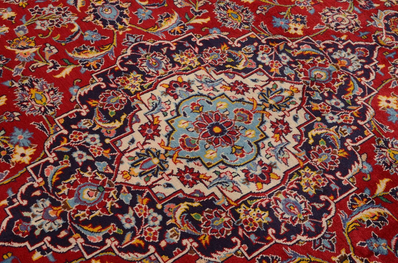 Persisk tæppe - Keshan - 332 x 231 cm - rød
