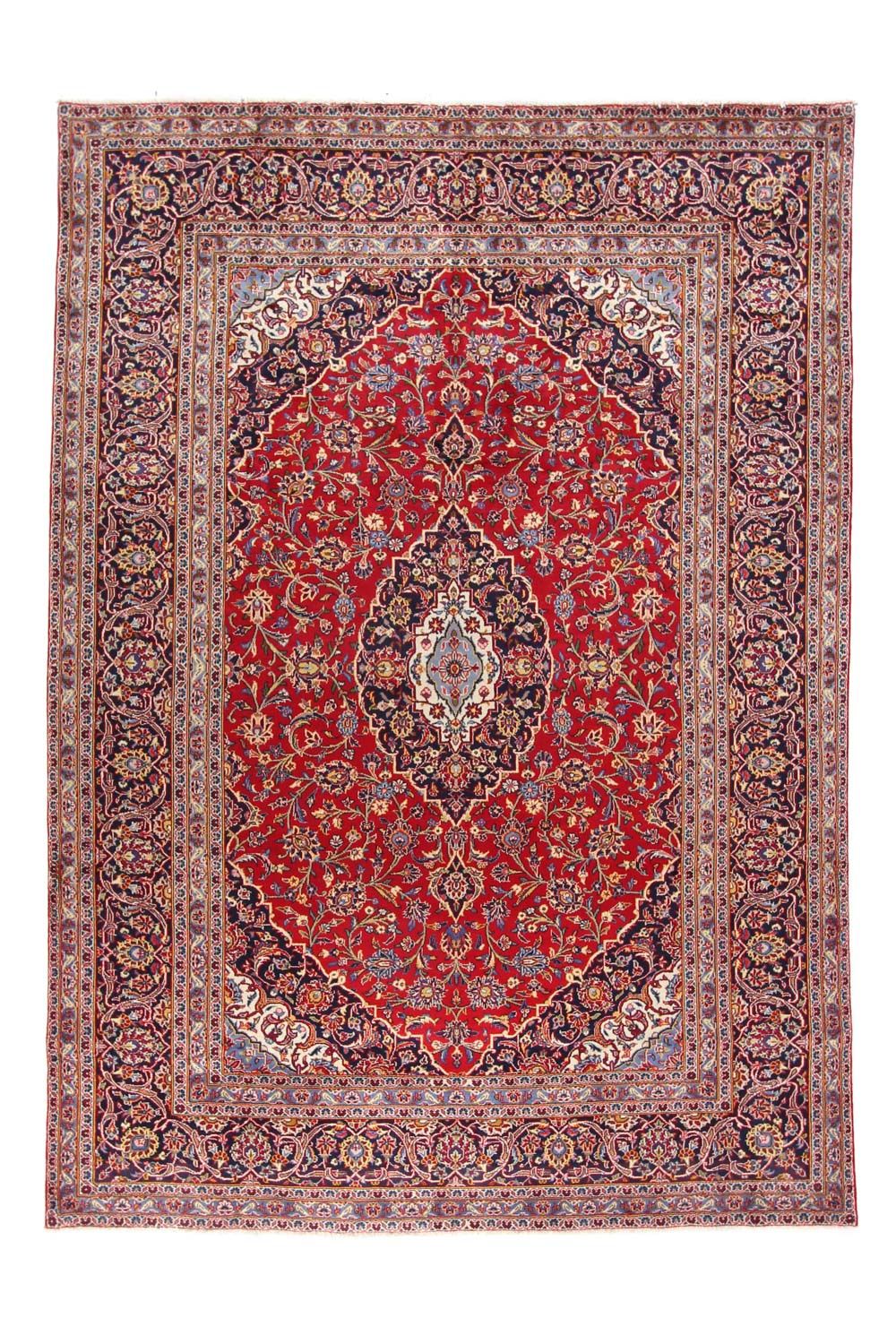Persisk tæppe - Keshan - 336 x 241 cm - rød