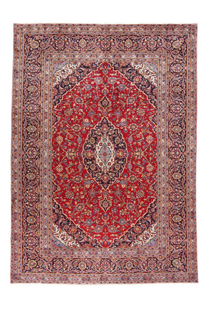 Persisk tæppe - Keshan - 336 x 241 cm - rød