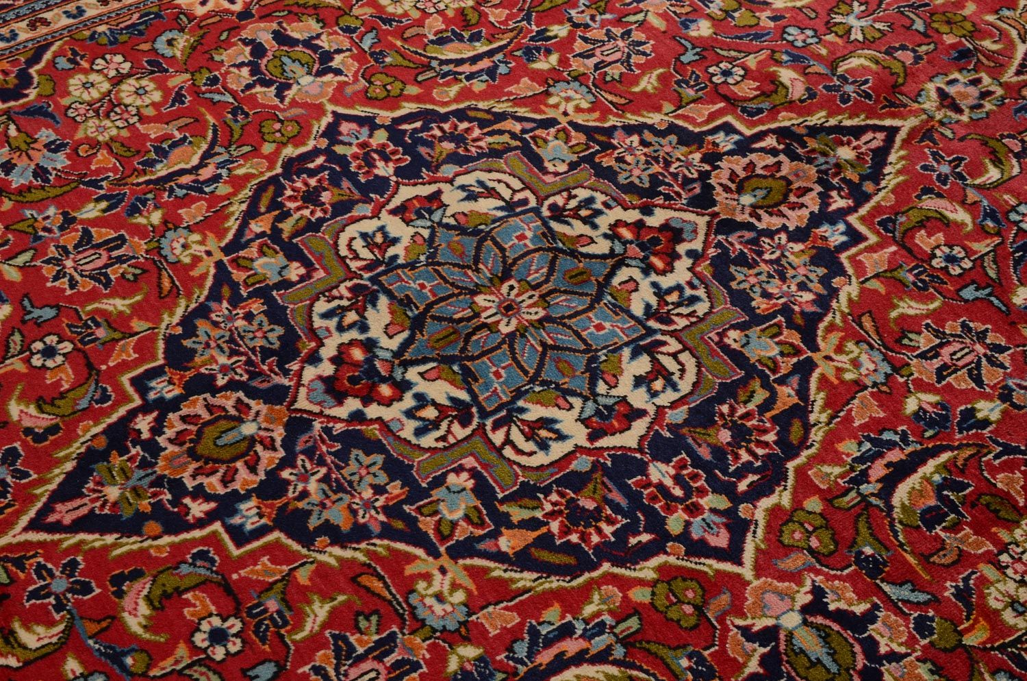 Persisk tæppe - Keshan - 295 x 192 cm - rød