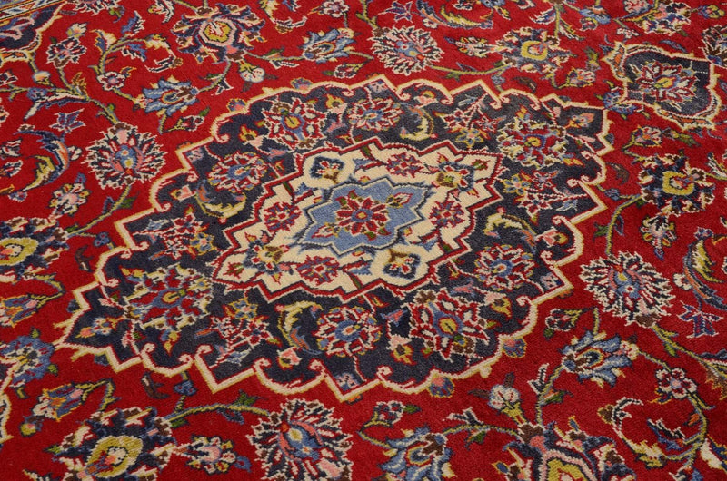 Persisk tæppe - Keshan - 305 x 202 cm - rød