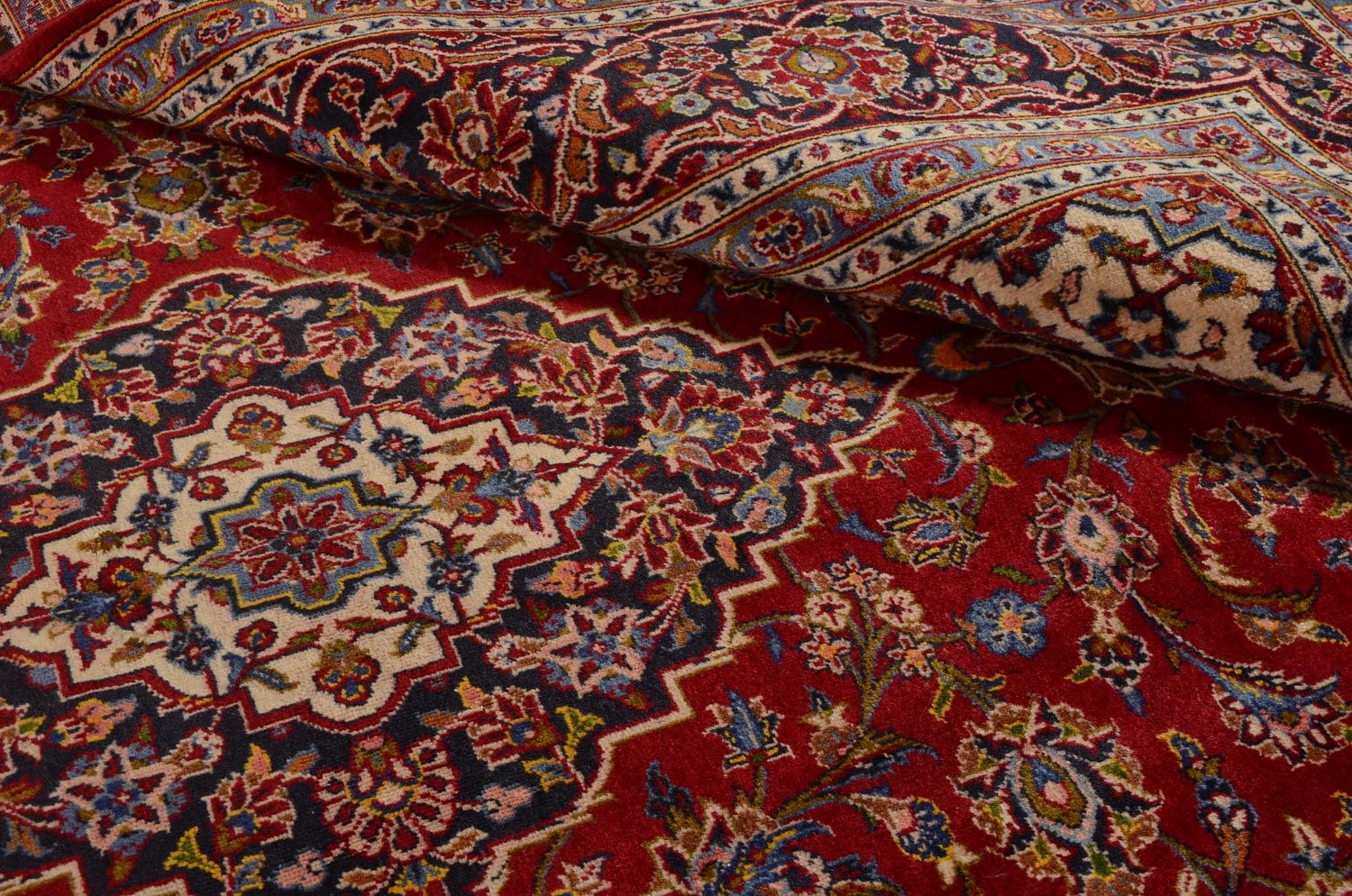 Persisk tæppe - Keshan - 300 x 199 cm - rød