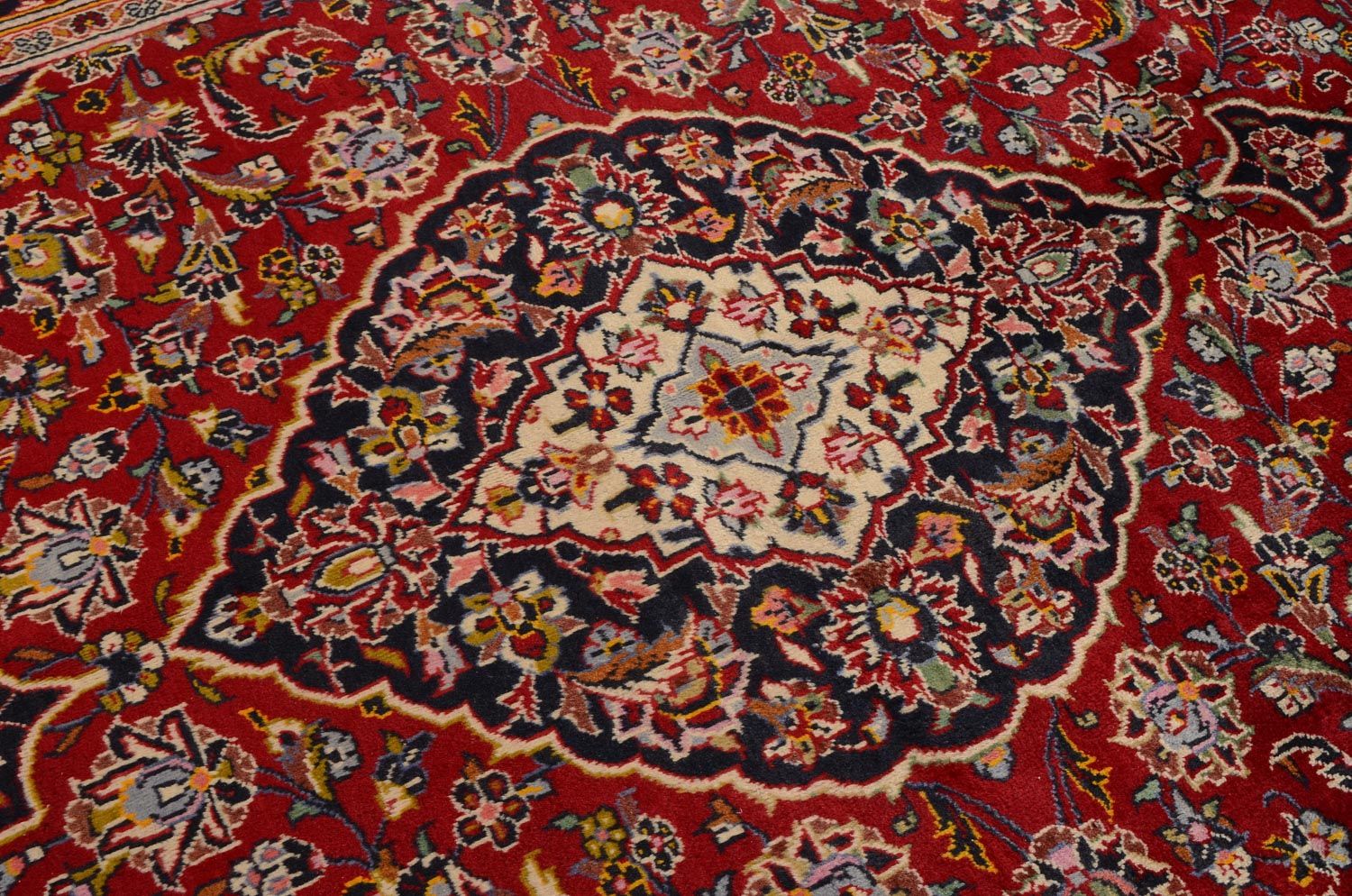 Persisk tæppe - Keshan - 299 x 194 cm - rød
