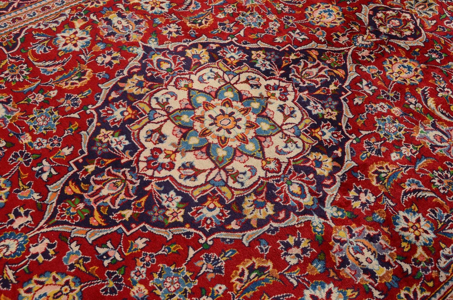 Persisk tæppe - Keshan - 297 x 200 cm - rød