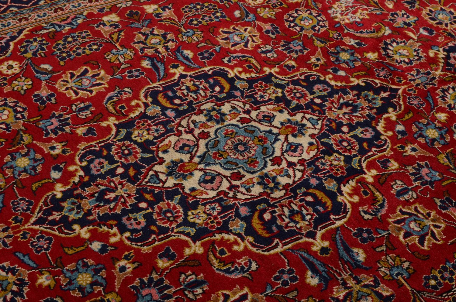 Persisk tæppe - Keshan - 300 x 200 cm - rød